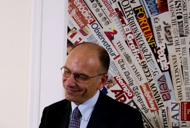 Enrico letta all'Associazione Stampa estera in Italia