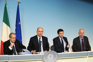 conferenza stampa Letta